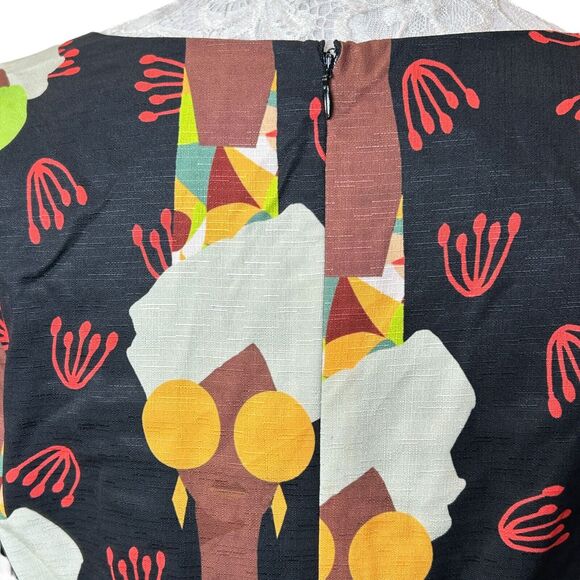 Hutch Modcloth Lets Go Boho Tiered Maxi Dress Brown Black Belted Women's 8 NWT - Picture 11 of 13